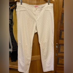 Lilly Pulitzer Patterned White Pants